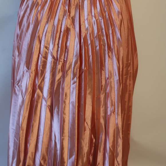 NWT Womens Ieena Mac Duggal Pink Strappy Pleated Plus Size Gown Dress 20 - Picture 12 of 15